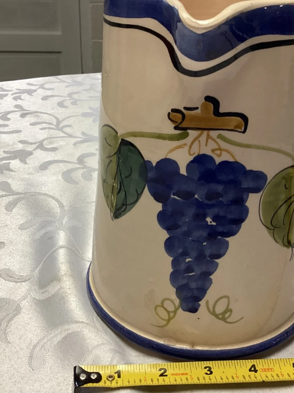 Grapes motif made I. Italy pitcher just beautiful